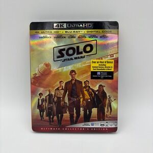 Solo A Star Wars Story 4K Ultra HD Blu Ray Digital Code Ultimate Collector's Ed